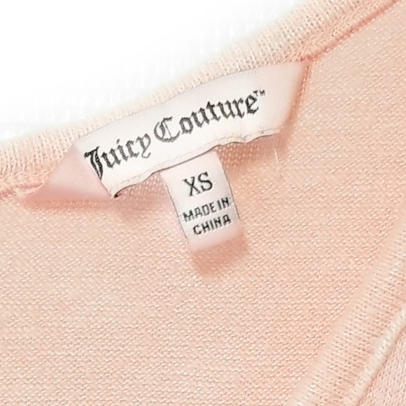 JUICY COUTURE Womens Pink T Shirt Knotted Size XS - Picture 7 of 7